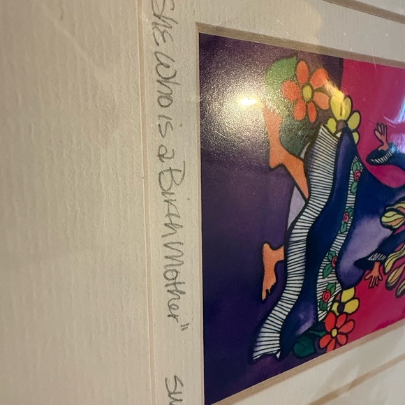 Signed Suzy Toronto “She Who is a Birth-Mother” Double Matted Print. - Picture 2 of 6
